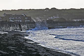 Vazon on a chilly, grey, and stormy afternoon